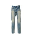 HYSTERIC GLAMOUR RW CLASH加工 スリムストレートデニムパンツ ヒステリックグラマー パンツ ジーンズ・デニムパンツ ブルー【送料無料】(4)