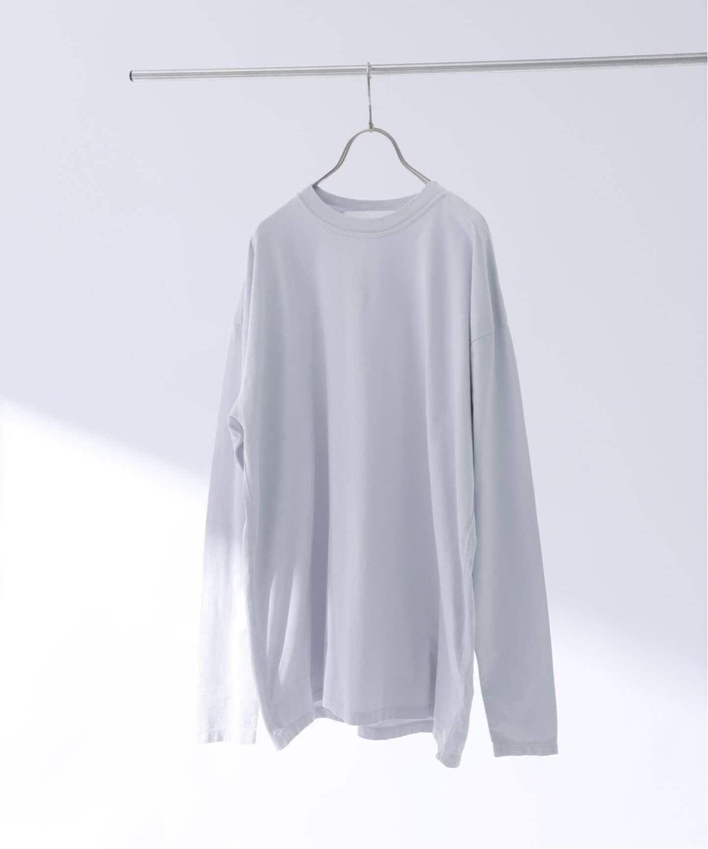 CALMER 《追加3》ナチュラルダイLONG Tシャツ スピックアンドスパン トップス カットソー・Tシャツ グレー ブルー ホワイト【送料無料】