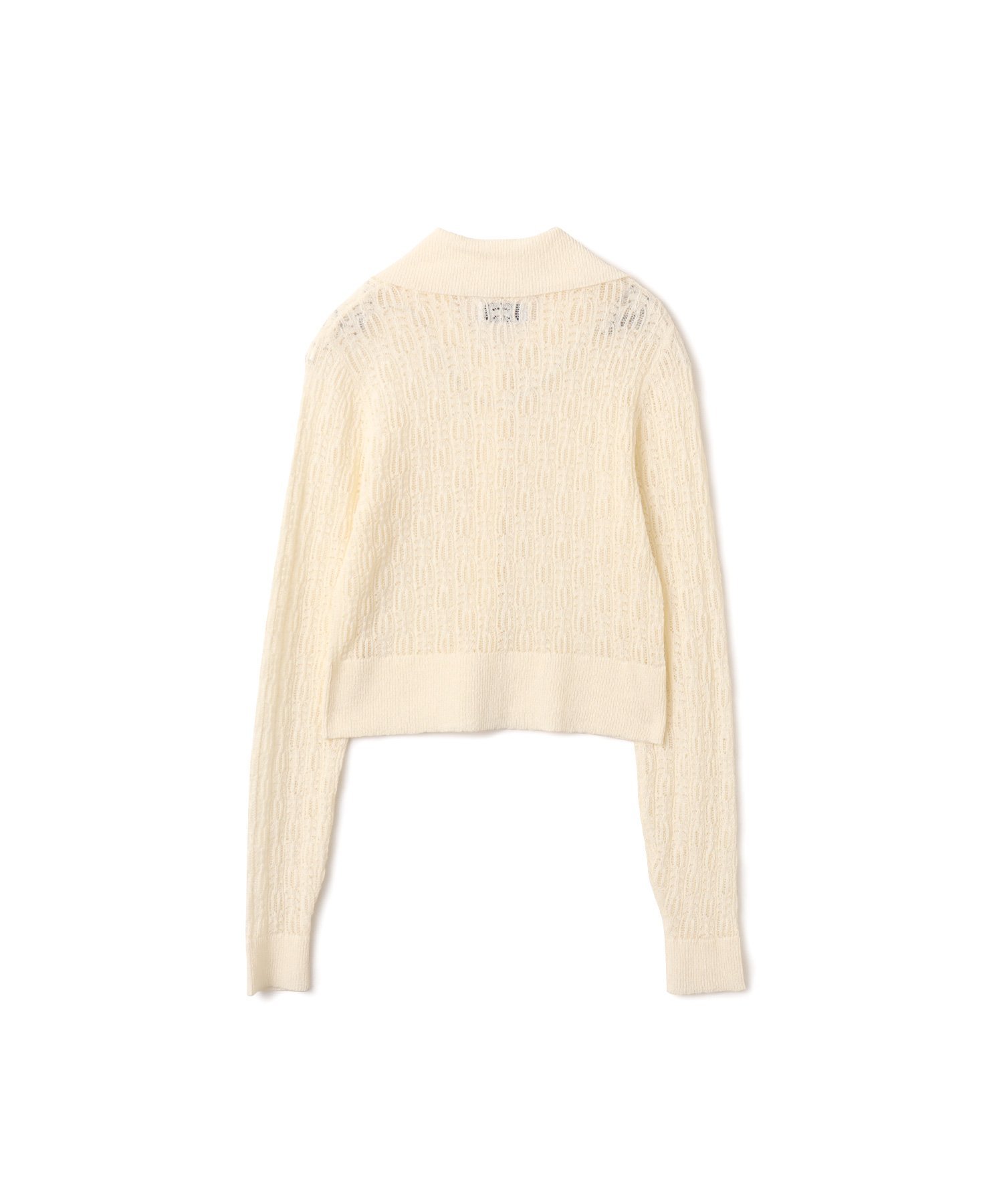 atmos pink atmos pink See-Through Knit Cardigan WHITE アトモス トップス ニット ホワイト