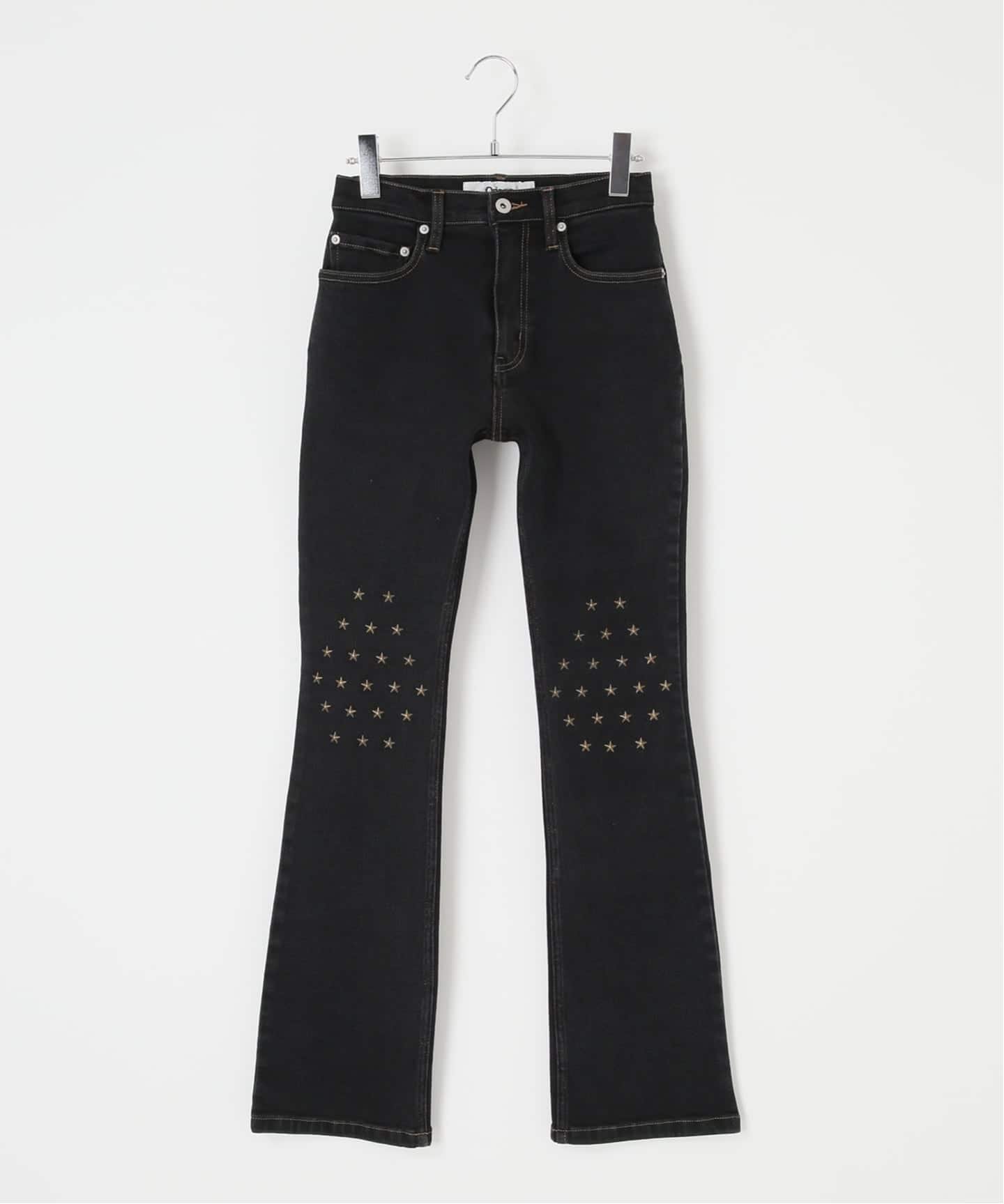 Oriens JOURNAL STANDARD 《予約》ニースター スタデッドパンツ オリエンス ジャーナルスタンダード パンツ ジーンズ・デニムパンツ ブラック ベージュ