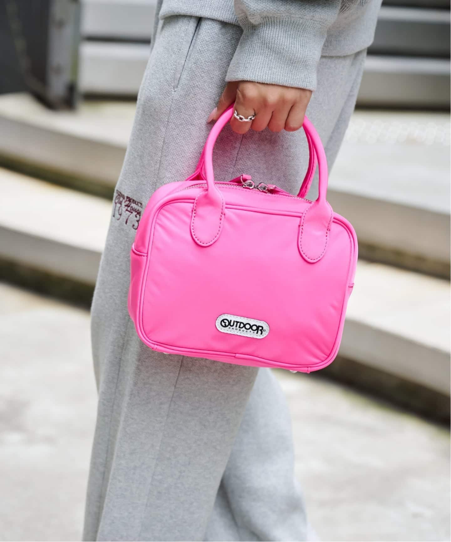 2WAY CUBE BAG アウトドアプロダクツユージュアルシングス バッグ その他のバッグ ピンク ブラウン ベージュ