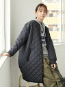 【SALE／40%OFF】CRAFT STANDARD BOUTIQUE Women's キルティングノーカラーコート クラフトスタンダードブティック コート/ジャケット ショートコート ブラック ベージュ グリーン【送料無料】