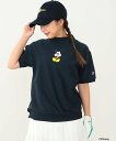 BEAMS GOLF ORANGE LABEL ＜WOMEN＞Champion * BEAMS GOLF / Disney / モックネックシャツ A ビームス ゴルフ トップス スウェット・トレーナー ネイビー ホワイト【送料無料】