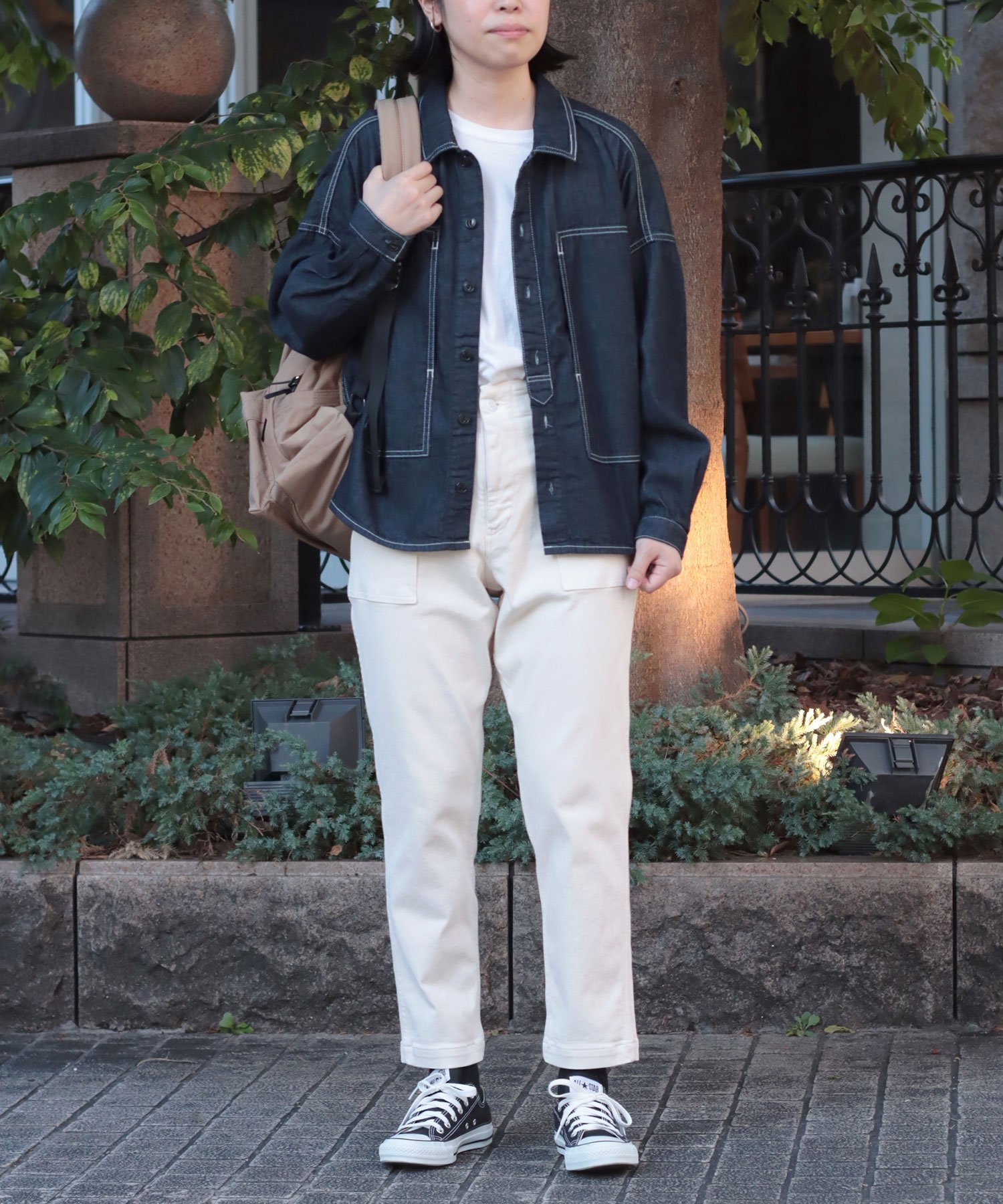 【SALE／35%OFF】D.M.G. ISKO PROTOTYPE SATEEN RFD レグレットベイカーパンツ ドミンゴ パンツ その他のパンツ ホワイト グリーン【送料無料】