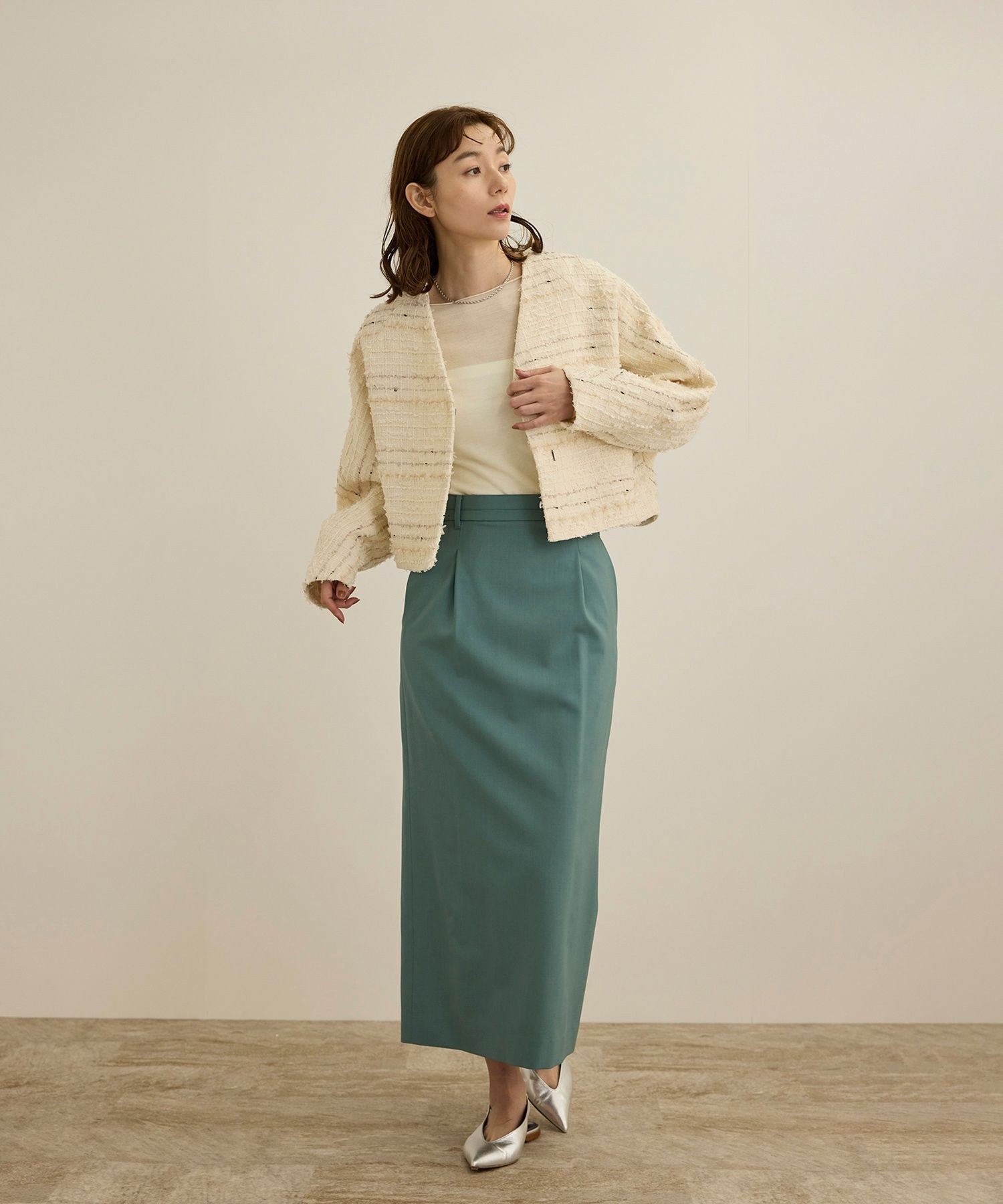 【SALE／70%OFF】ROPE' 【COFIL(コフィル)】シアーボートネックカットソー ロペ トップス カーディガン ホワイト【送料無料】