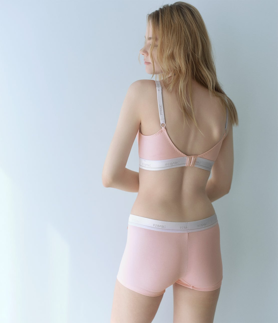 【SALE／19 OFF】PEACH JOHN 【肌ざわり良いコットン混素材】コットンミックスロゴボクサー ピーチ ジョン インナー ルームウェア ショーツ ピンク