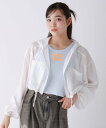 repipi armario 【接触冷感】シアーショートWZIPパーカー レピピアルマリオ トップス シャツ・ブラウス グレー ホワイト ブラック【送料無料】