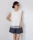 PROPORTION BODY DRESSING タックショートパンツ プロポーションボディドレッシング パンツ その他のパンツ グレー ブラウン【送料無料】