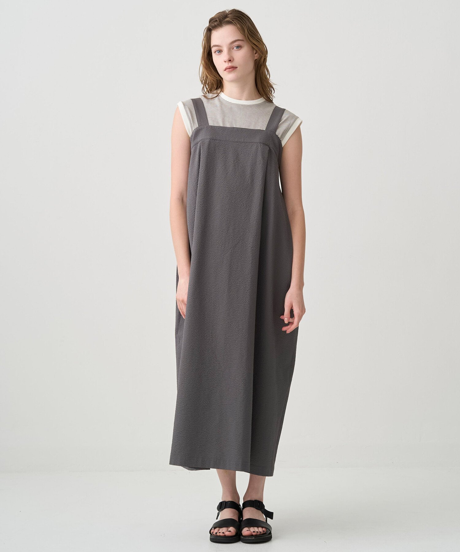Bshop ORCIVAL ｜ サッカー アジャストワンピース WOMEN ビショップ ワンピース・ドレス ワンピース ネイビー
