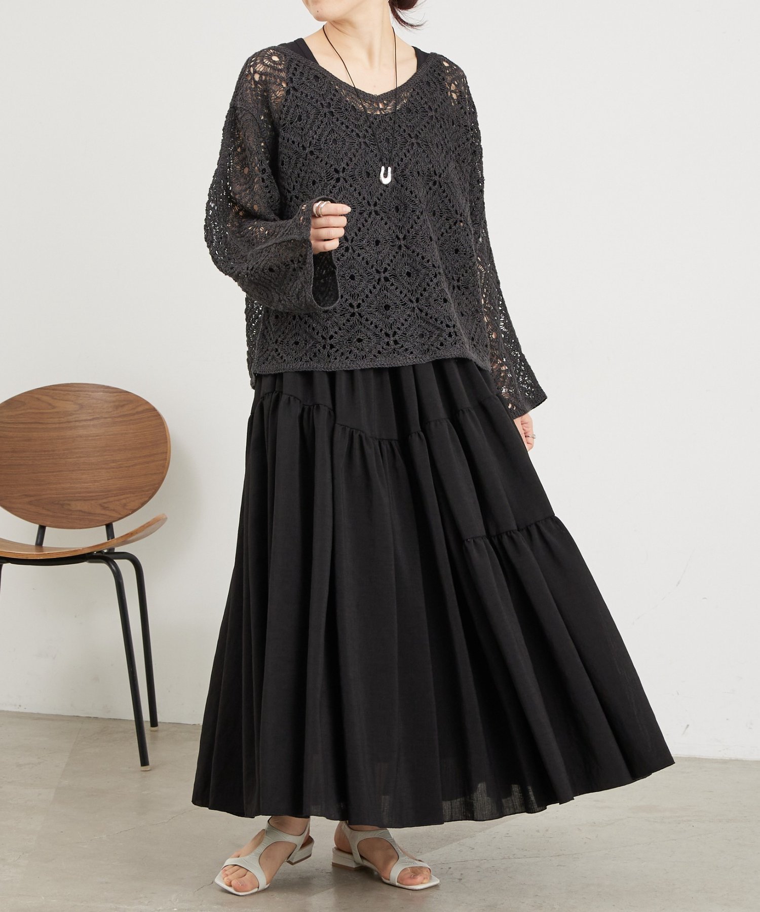 【SALE／5%OFF】BEARDSLEY タンクコンビドレス ビアズリー ワンピース・ドレス その他のワンピース・ドレス ブラウン ブラック【送料無料】