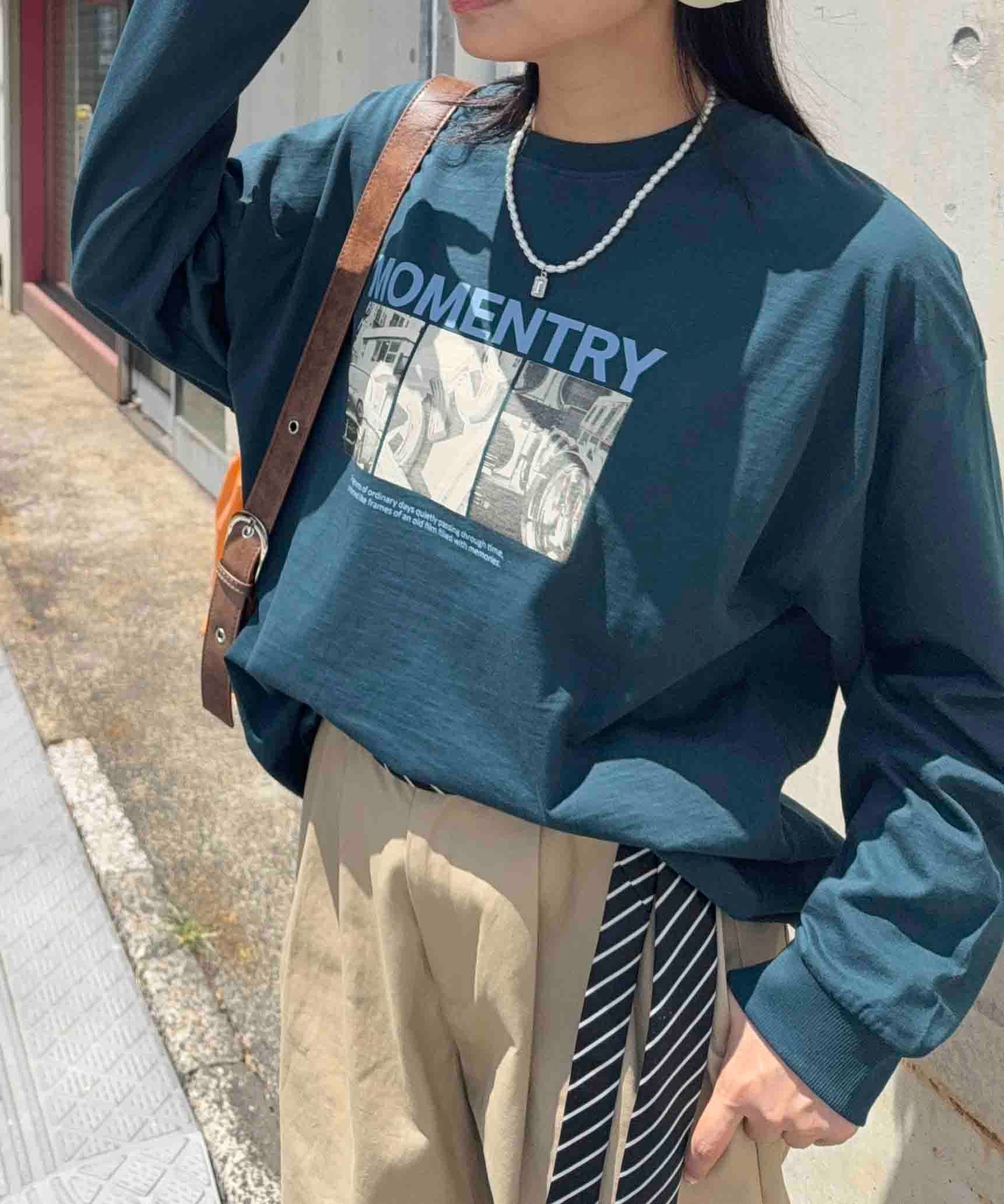 ☆シンプルアソートロンT(ロゴ・フォトプリント)【UNISEX ITEM】 アズノゥアズプラス トップス カットソー・Tシャツ ホワイト ブラック
