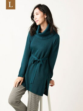 【SALE/20%OFF】TO BE CHIC(大きいサイズ) 【L】 スヌードアタッチドチュニック サンヨー エルサイズ シャツ/ブラウス シャツ/ブラウスその他 ブルー ネイビー【送料無料】