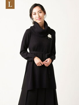 【SALE/20%OFF】TO BE CHIC(大きいサイズ) 【L】 スヌードアタッチドチュニック サンヨー エルサイズ シャツ/ブラウス シャツ/ブラウスその他 ブルー ネイビー【送料無料】