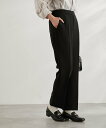 【SALE／20%OFF】ROPE' PICNIC ラク美/スティックカラーパンツ ロペピクニック パンツ スラックス・ドレスパンツ ブラック ベージュ グリーン ブルー