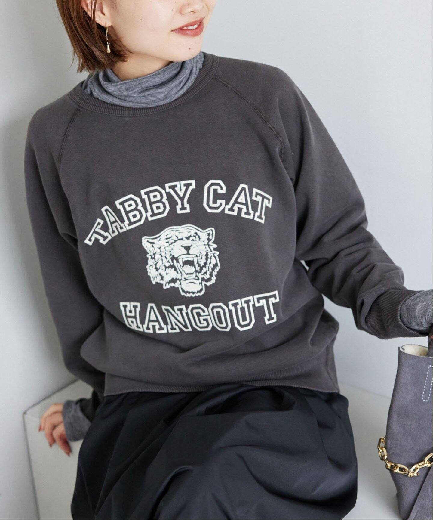 SLOBE IENA 【MIXTA/ミクスタ】ラグランスウェット スローブ イエナ トップス スウェット・トレーナー ブラック ブラウン ネイビー オレンジ【送料無料】のサムネイル