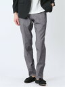 【SALE/41%OFF】m.f.editorial リネン混 スリムフィット ノータックパンツ グレー(セットアップ可能) タカキュー スーツ・フォーマル ス...