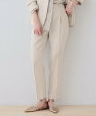 【SALE/50%OFF】INDIVI 【こなれSETUP】リネンライクテーパードパンツ インディヴィ パンツ その他のパンツ グレー ネイビー【送料無料】