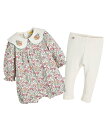 【SALE/50%OFF】moimoln 【2点セット】ブロッサム刺繍カバーオール&レギンス モイモルン マタニティウェア・ベビー用品 ロンパース・カバーオール ピンク
