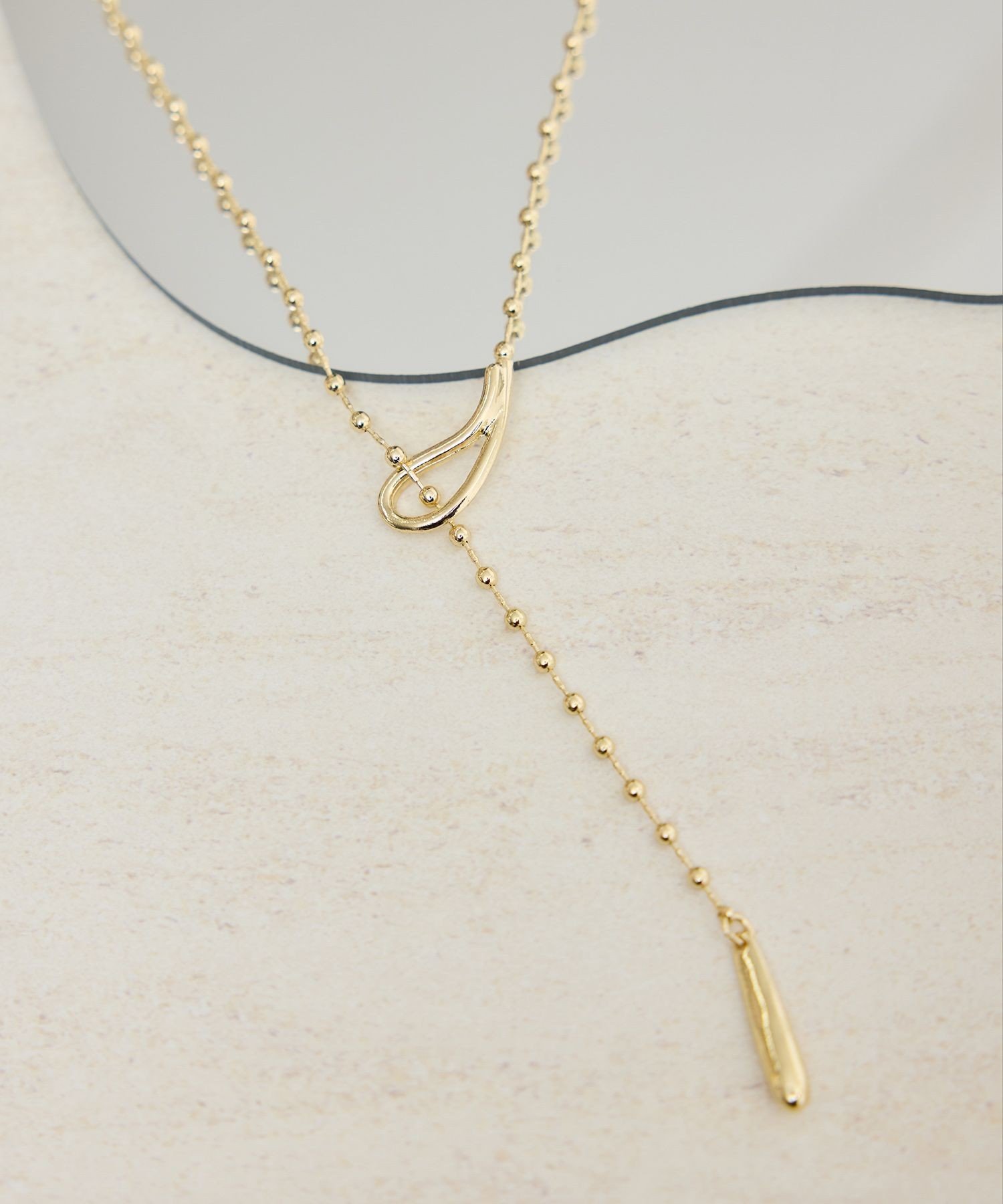 【SALE／20%OFF】ROPE' PICNIC PASSAGE デザインボールチェーンY字ショートネックレス ロペピクニック アクセサリー・腕時計 ネックレス シルバー ゴールド