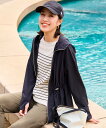 any SiS L 【撥水・UVカット・洗える】ラッシュガードシリーズ パーカー エニィスィス トップス パーカー・フーディー ホワイト ブラック【送料無料】