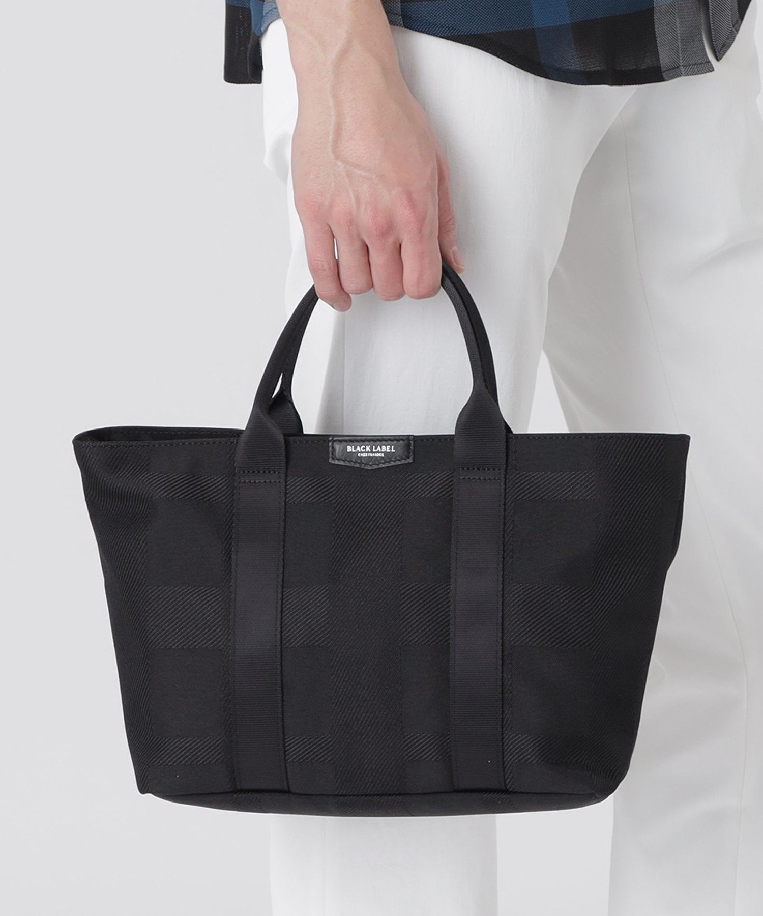 BLACK LABEL CRESTBRIDGE シャドーチェックドライバーズトート ブルーレーベル / ブラックレーベル・クレストブリッジ バッグ その他のバッグ ブラック【送料無料】