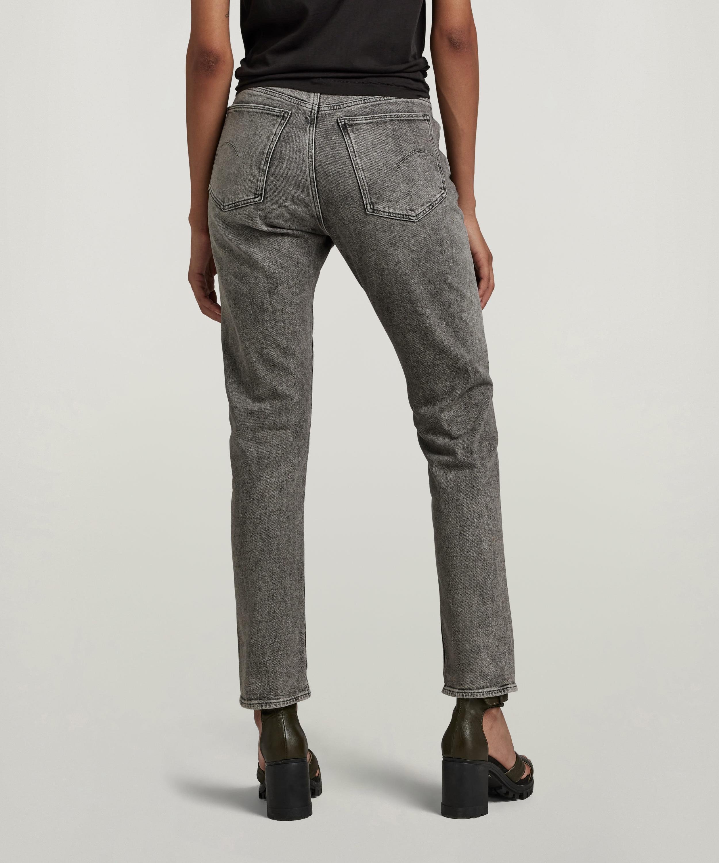 【公式ショップ】VIRJINYA SLIM JEANS/ハイウエストスリムテーパードジーンズ ジースターロゥ パンツ ジーンズ・デニムパンツ グレー