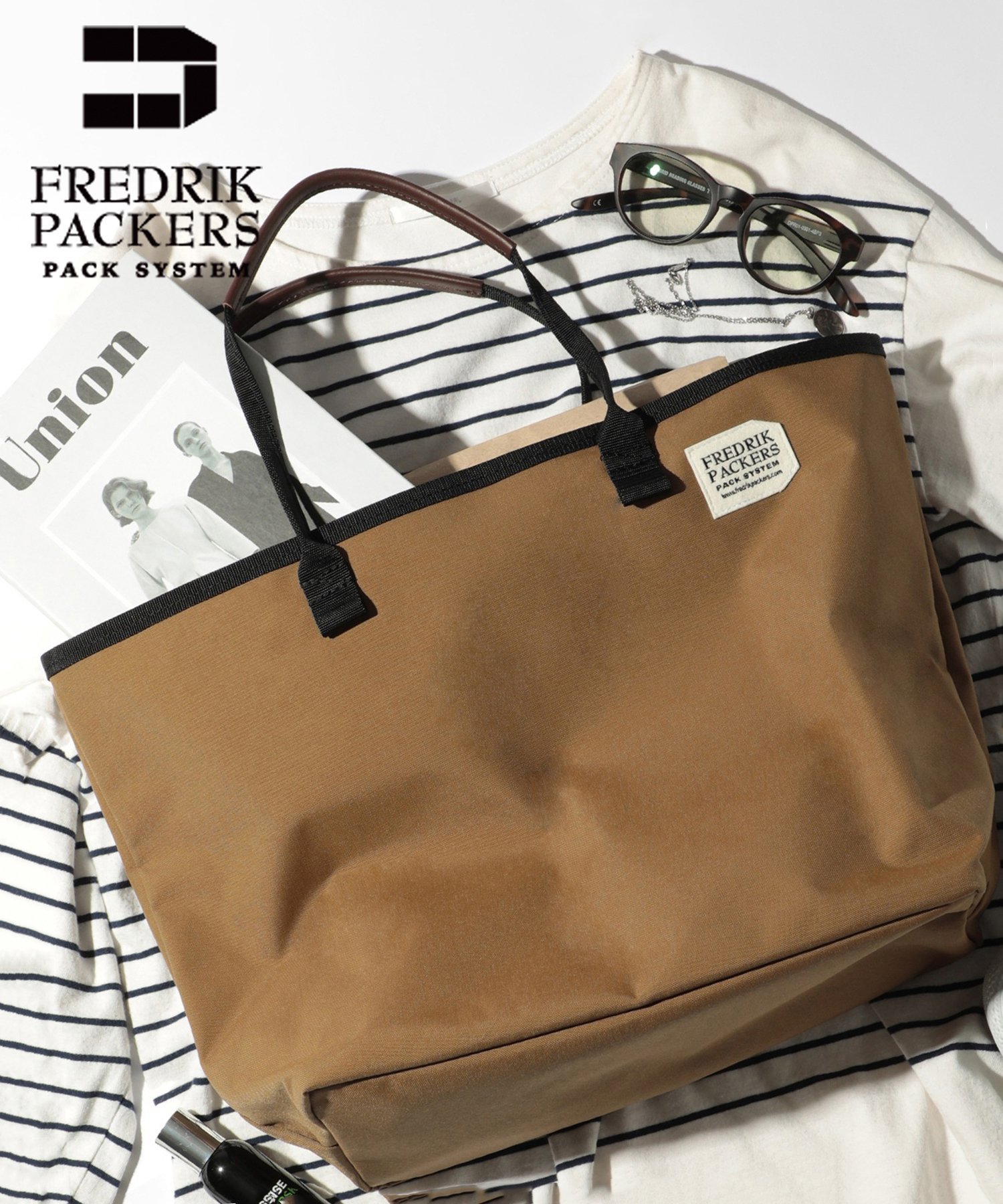 フレドリック 【SALE／10%OFF】FREDRIK PACKERS FREDRIK PACKERS/(U)500D ESSENTIAL TOTE S ナイロントートバッグ A4ドキュメントや17inch以下のノートPCが収納可能 フレドリックパッカーズ 24SS ユニセックス ギフト 父の日 セットアップセブン バッグ トートバッグ ベージュ【送料無料】