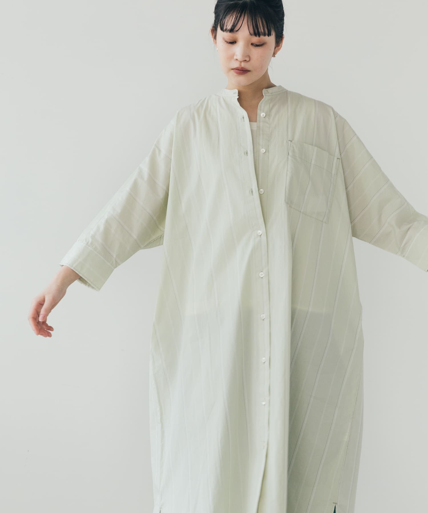 【SALE／55%OFF】DOORS FORK&SPOON ドルマンスリーブシャツワンピース アーバンリサーチドアーズ ワンピース・ドレス ワンピース グリーン ネイビーのサムネイル