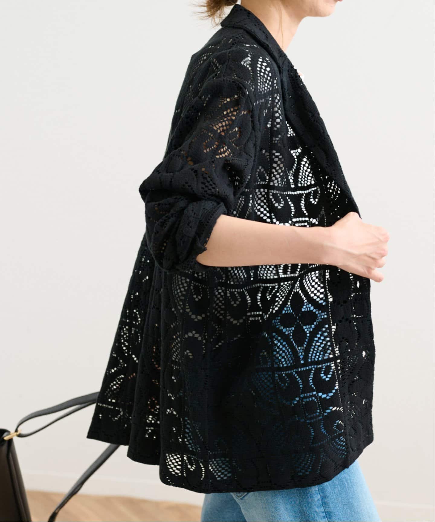 FRAMeWORK レースシャツ フレームワーク トップス シャツ・ブラウス ブラック ブラウン【送料無料】のサムネイル