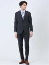 【SALE/40%OFF】TAKA-Q 軽量ストレッチ レギュラーフィット 2ボタン2ピーススーツ 千鳥紺 セットアップ ジャケット 伸びる ビジネス メンズ ...
