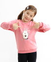 【SALE/73%OFF】子供服 Bee 裏起毛プリントトレーナー ステッチ 子供服 キッズ 女の子 男の子 Bee カンコクコドモフク ビー トップス スウェ...