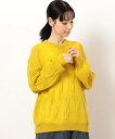 【SALE/55%OFF】ONIGIRI 【セットアイテム】シアー ボリュームスリーブ ケーブルニット+タンクトップ コムサイズム トップス ニット オレンジ ...