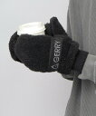 GERRY ジェリー GERRY 手袋 ボアミトン メンズ 2way 指出る グローブ 黒 エー.エム.エス. ファッション雑貨 手袋 ブラック