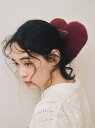 gelato pique ベビモコハートシュシュ ジェラートピケ ヘアアクセサリー その他のヘアアクセサリー レッド