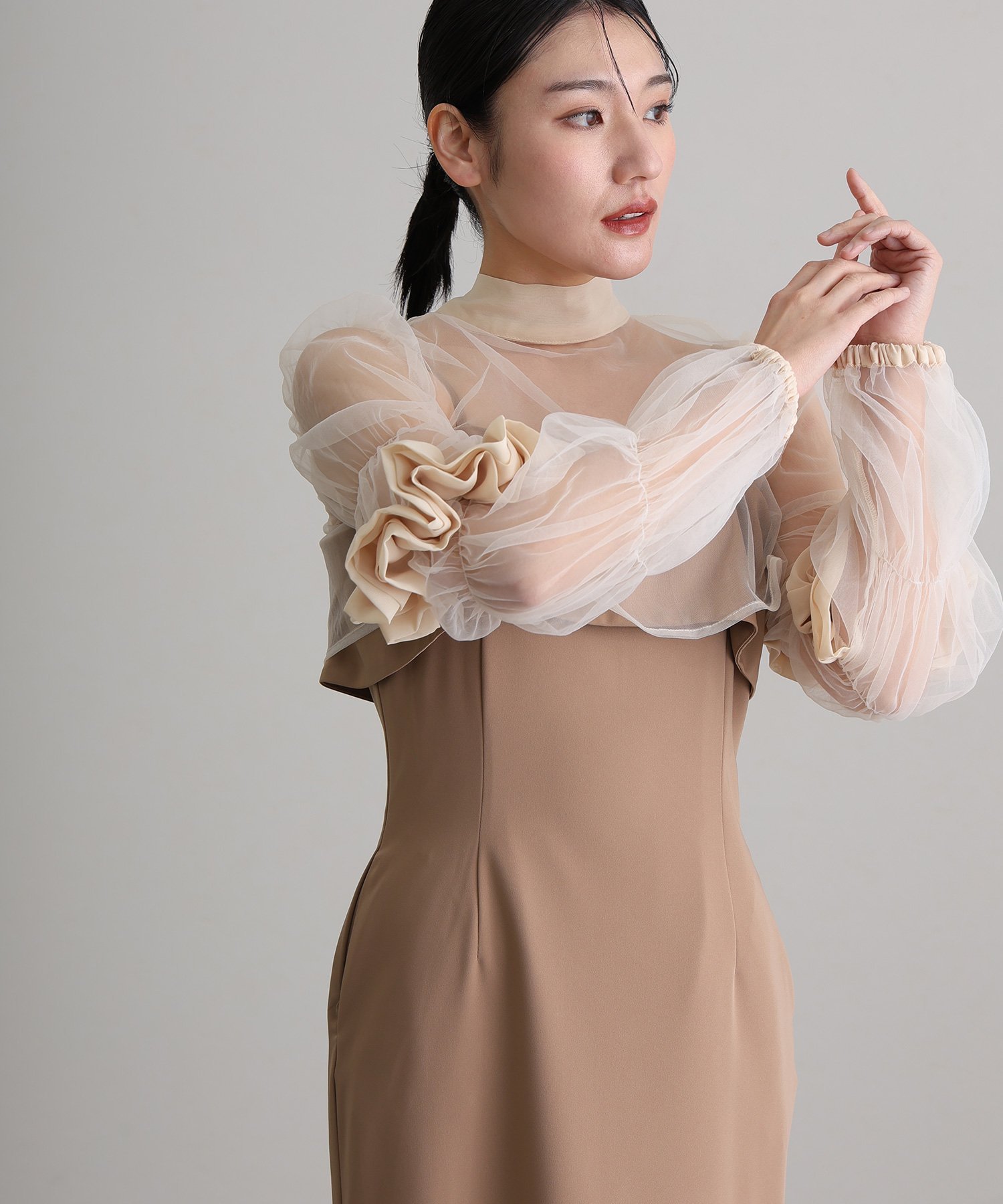 楽天市場】ボレロ 結婚式（カラーブラウン）（ドレス｜レディース