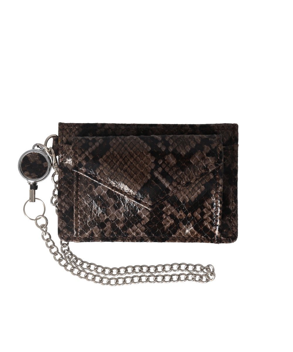 BACKYARD FAMILY Pisoraro ピソラロ ポケット付パスケース ローラ 財布・ポーチ・ケース パスケース・定期入れ ブラック ピンク シルバー グレー