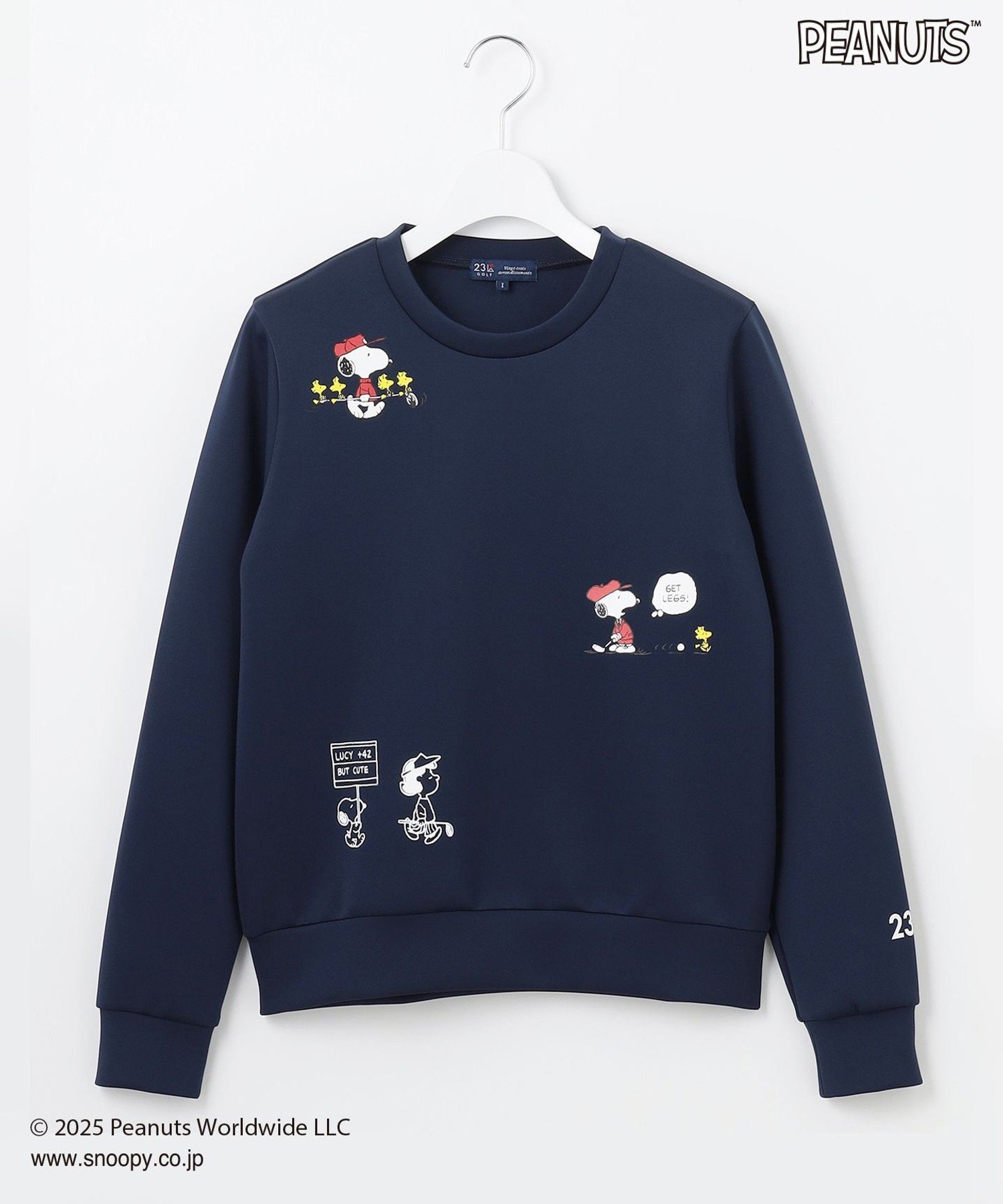 23区GOLF 【WOMEN】『PEANUTS』コラボプリントトレーナー ニジュウサンクゴルフ トップス スウェット・..
