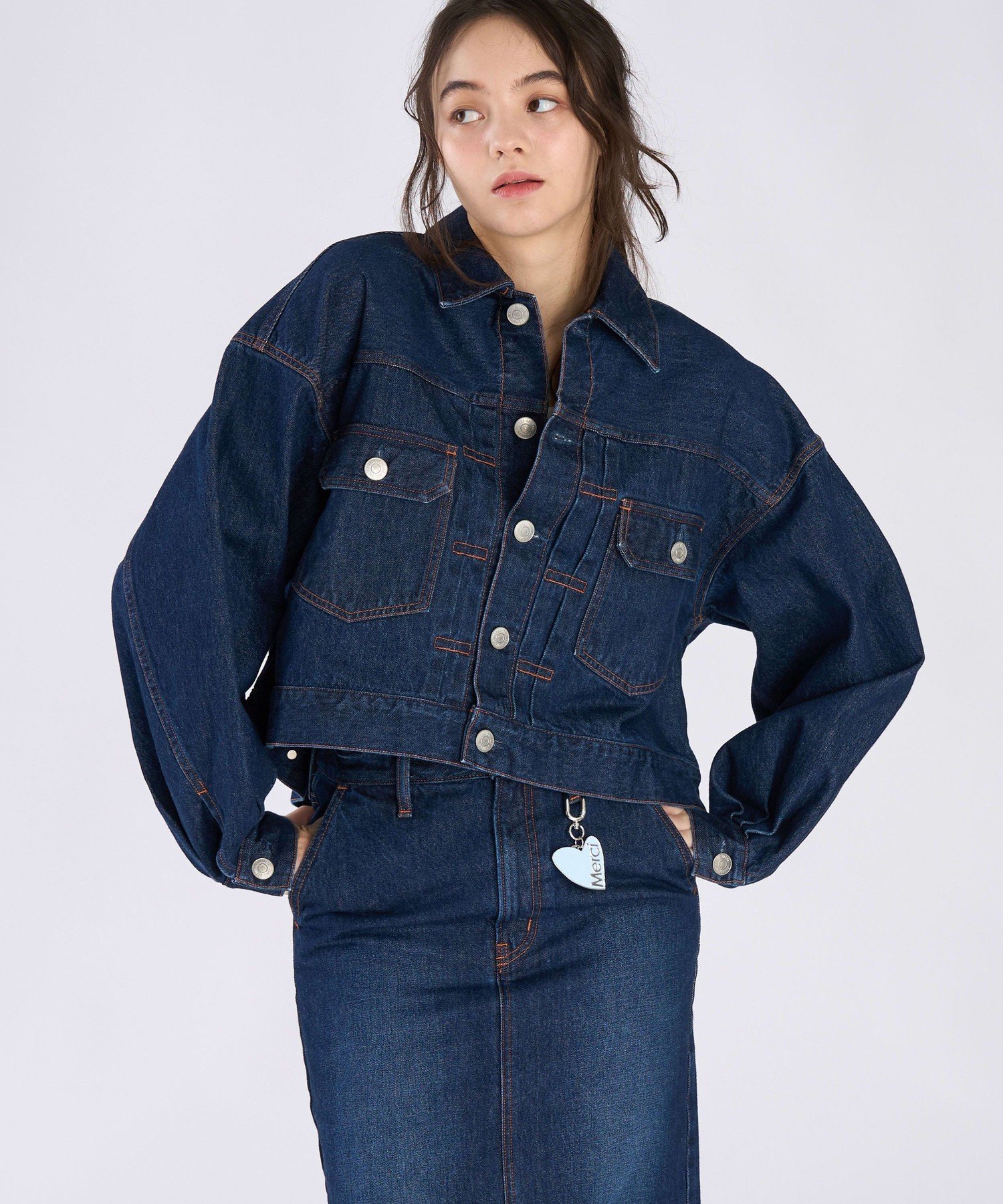 . To b. by agnes b. * NEEDBY heritage DENIM JACKET アニエスベー ジャケット・アウター その他のジャケット・アウター ネイビー