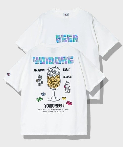 樂天商城 - GSC MENS SELECT YOIDORE/酔いどれ ブロック ビール TEE (MENS) ゴースローキャラバン トップス カットソー・Tシャツ ホワイト【送料無料】