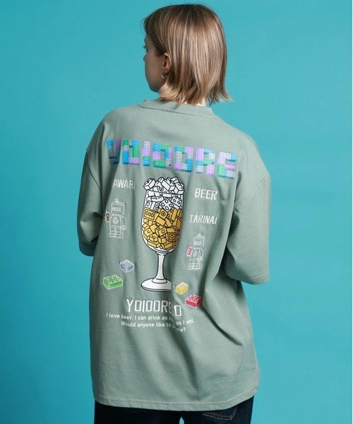 GSC MENS SELECT YOIDORE/酔いどれ ブロック ビール TEE (MENS) ゴースローキャラバン トップス カットソー・Tシャツ ホワイト