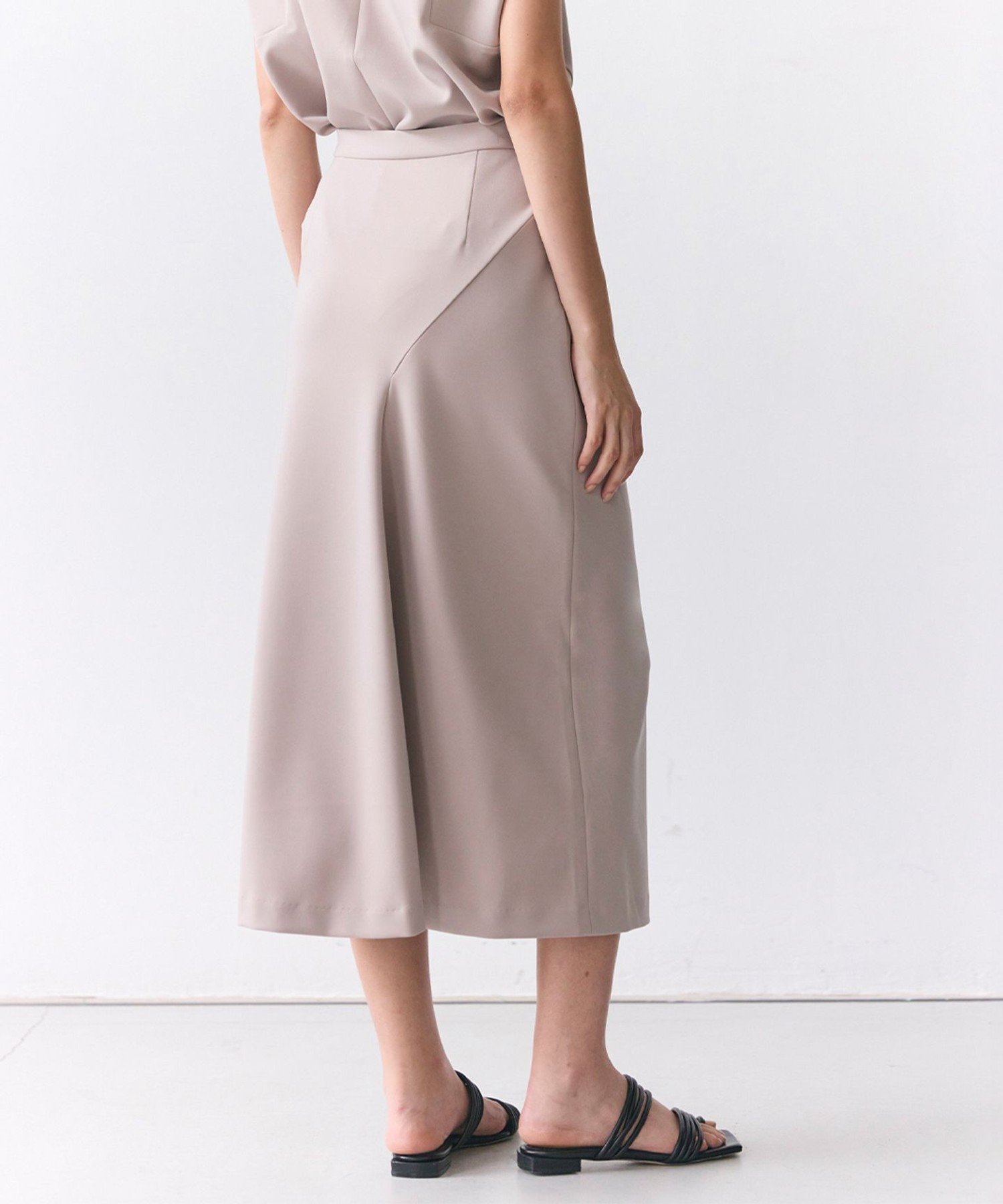 【SALE／30%OFF】BEIGE, ALTHEA / ジャージーストレッチ スカート ベイジ, スカート ロング・マキシスカート ブラック【送料無料】