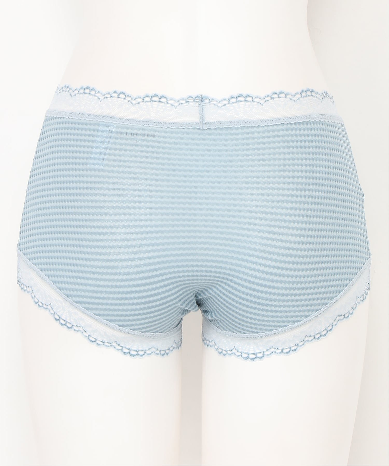 KID BLUE (W)26シアーフライスボーダー ヒップハンガーショートカルソン キッドブルー インナー・ルームウェア ショーツ グリーン ブルー