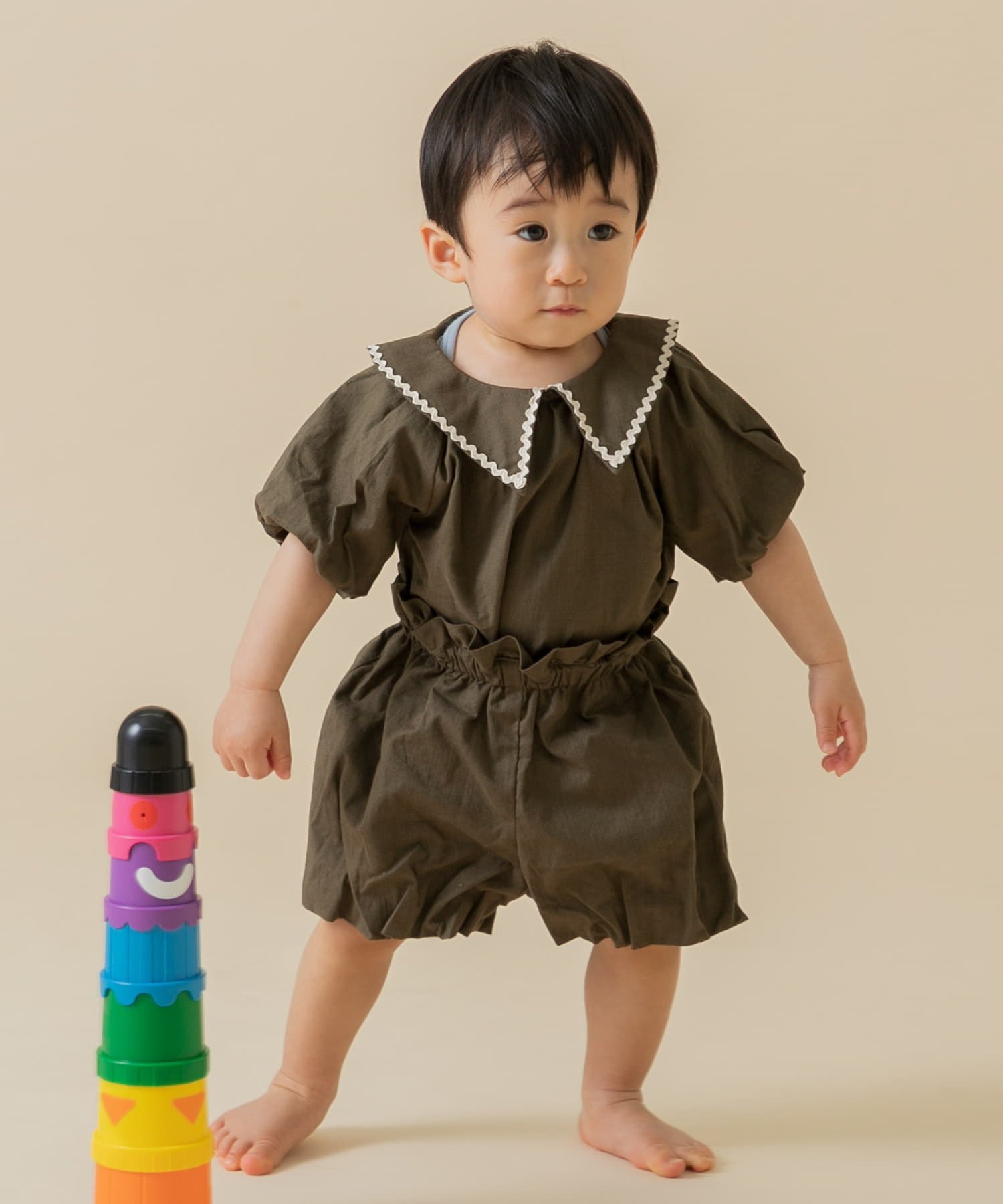 【SALE／40%OFF】Sonny Label NaokoTakayamaコラボBabyブルマ サニーレーベル マタニティウェア・ベビー用品 ベビートップス カーキ ブラウン