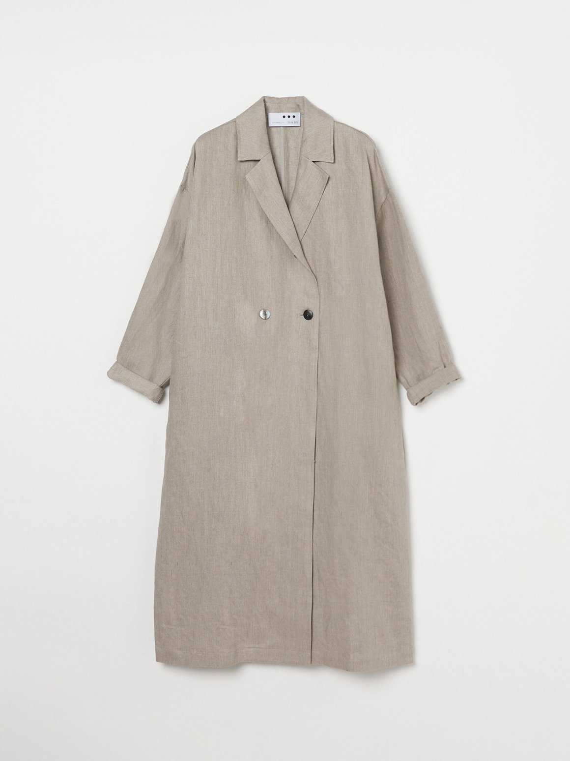 three dots Rough linen trench スリードッツ ジャケット・アウター その他のジャケット・アウター ネイビー【送料無料】