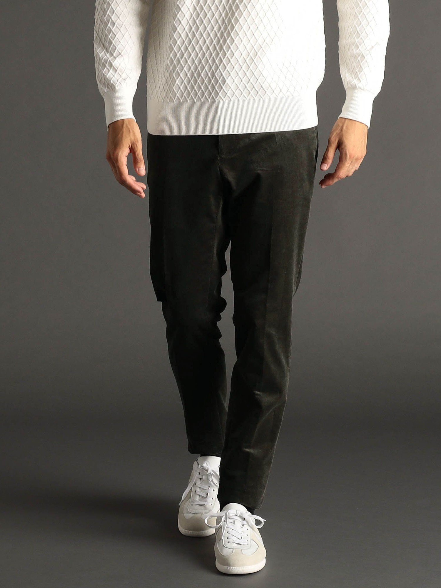 【SALE／60%OFF】MONSIEUR NICOLE ex/tra 【ex/tra】コーデュロイパンツ ニコル パンツ その他のパンツ ブルー ブラック カーキグリーン【送料無料】