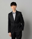 COMME CA MEN 【セットアップ対応】ウールシルク グレンチェック ジャケット コムサメン スーツ・フォーマル スーツジャケット グレー ネイビー【送料...