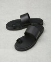 NANO universe PADRONE THE STANDARD LINE/別注 THONG SANDAL / 指ぬきレザーサンダル ナノユニバース シュー...