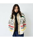ABAHOUSE LASTWORD 【PENDLETON /ペンドルトン 】WESTERLEY Cardigan/ アバハウス トップス カーディガン ベージュ ブラック ホワイト【送料無料】
