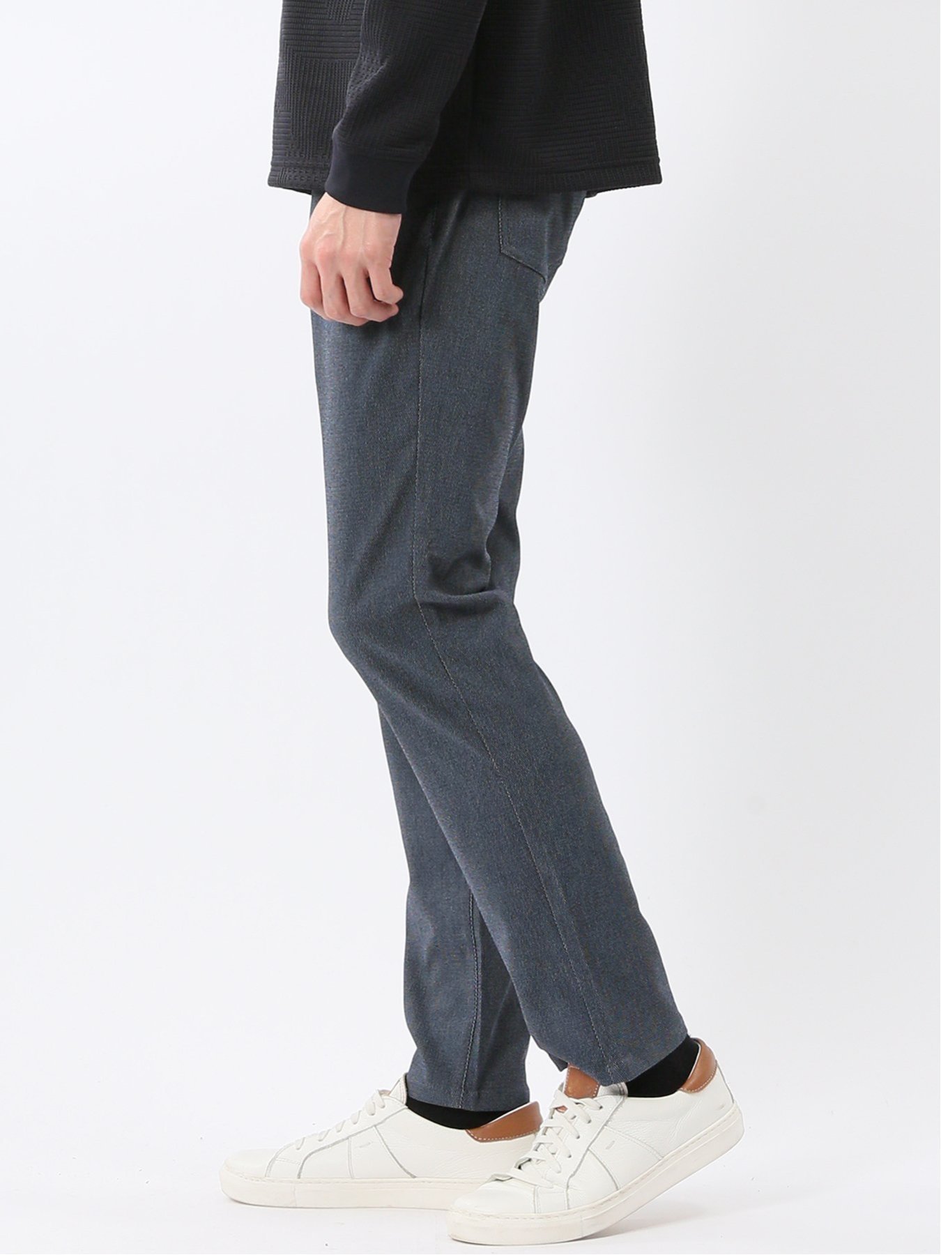 【SALE／15%OFF】TAKA-Q クロスストレッチ スリムパンツ ウェーブソラーロ 【26SS】 タカキュー パンツ その他のパンツ グレー ネイビー【送料無料】