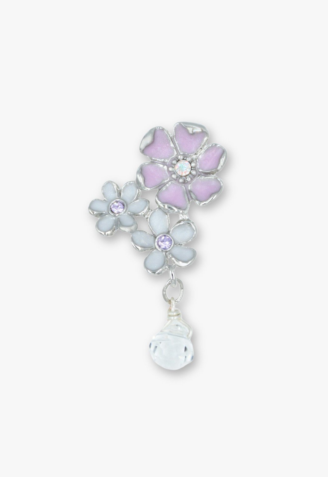 ANNA SUI 【ANNA SUI/アナスイ】蝶 小花モチーフ ピアス アナ スイ アクセサリー・腕時計 ピアス ホワイト【送料無料】